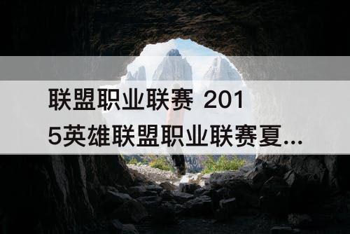 联盟职业联赛 2015英雄联盟职业联赛夏季赛