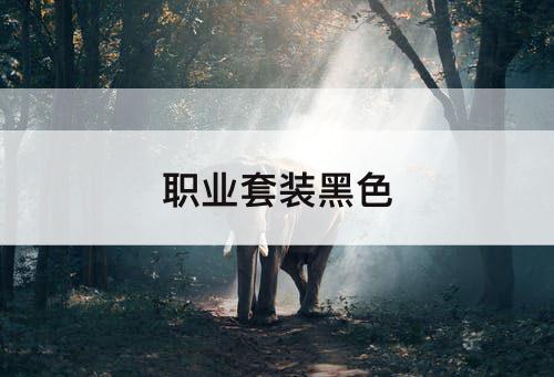 职业套装黑色