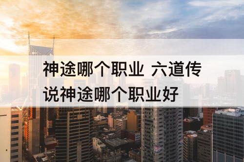 神途哪个职业 六道传说神途哪个职业好