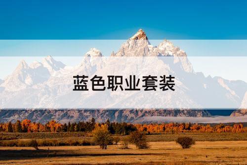蓝色职业套装