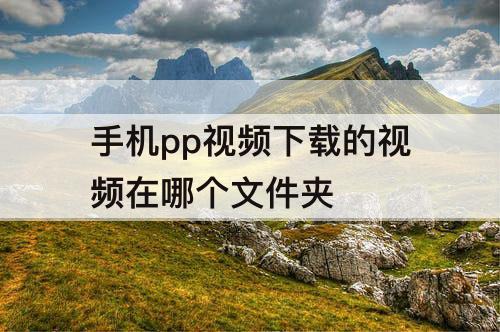 手机pp视频下载的视频在哪个文件夹