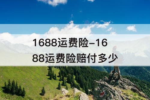 1688运费险-1688运费险赔付多少