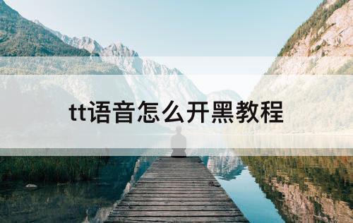 tt语音怎么开黑教程