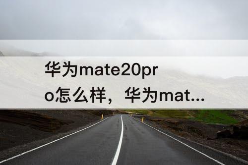 华为mate20pro怎么样，华为mate20pro怎么样允许安装有问题的软件