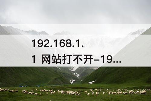 192.168.1.1 网站打不开-192.168.1.1 网站打不开怎么办