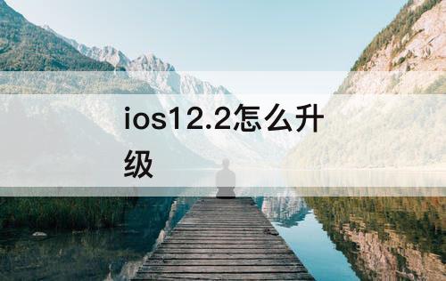 ios12.2怎么升级