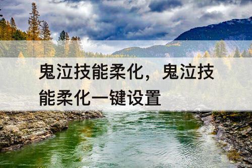 鬼泣技能柔化，鬼泣技能柔化一键设置