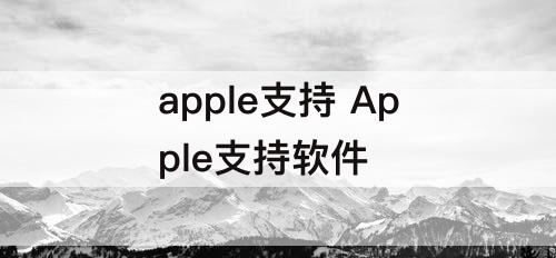 apple支持 Apple支持软件