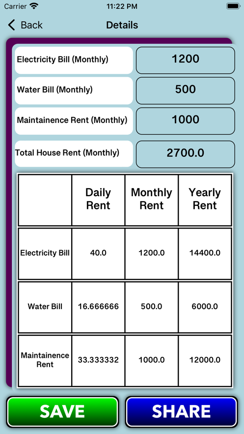 确定房屋租金安卓app