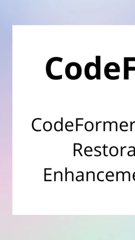 codeformer手机版下载中文版  v1.9图1