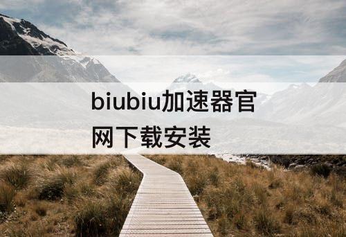 biubiu加速器官网下载安装