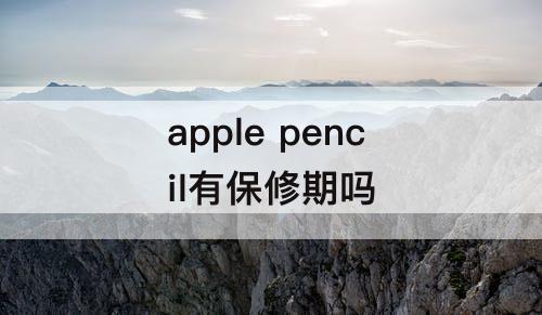 apple pencil有保修期吗