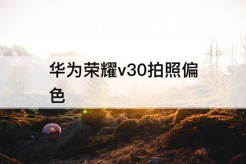 华为荣耀v30拍照偏色