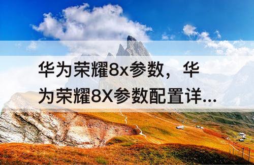 华为荣耀8x参数，华为荣耀8X参数配置详情