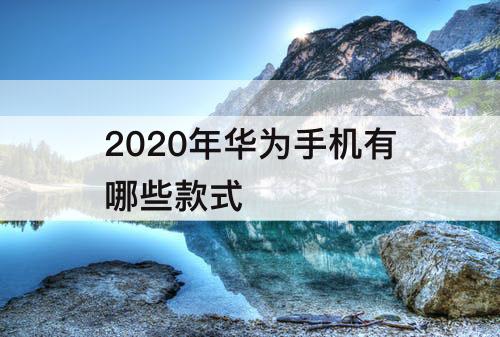 2020年华为手机有哪些款式