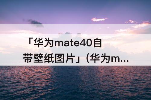 「华为mate40自带壁纸图片」(华为mate40自带壁纸图片花朵)