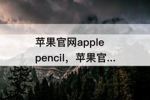 苹果官网apple pencil，苹果官网apple pencil保护套