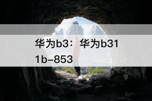 华为b3：华为b311b-853