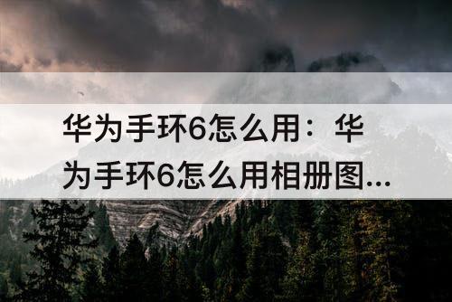 华为手环6怎么用：华为手环6怎么用相册图片