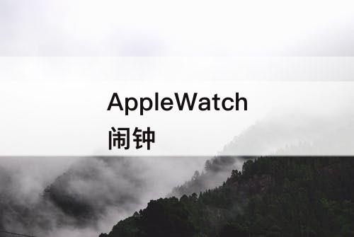 AppleWatch闹钟