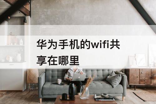 华为手机的wifi共享在哪里