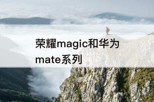 荣耀magic和华为mate系列