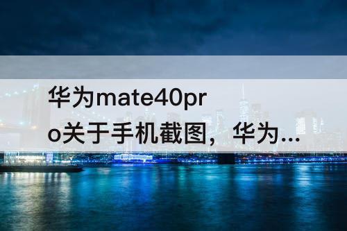 华为mate40pro关于手机截图，华为mate40pro关于手机截图图片