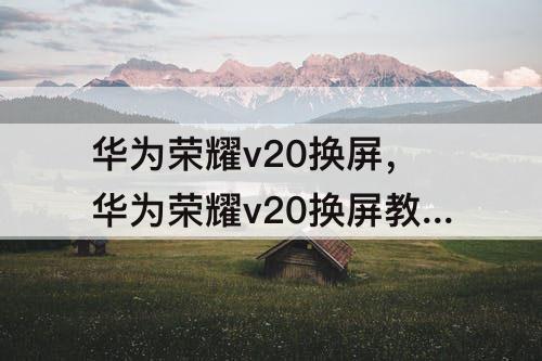 華為榮耀v20換屏，華為榮耀v20換屏教程