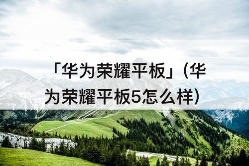 「華為榮耀平板」(華為榮耀平板5怎么樣)